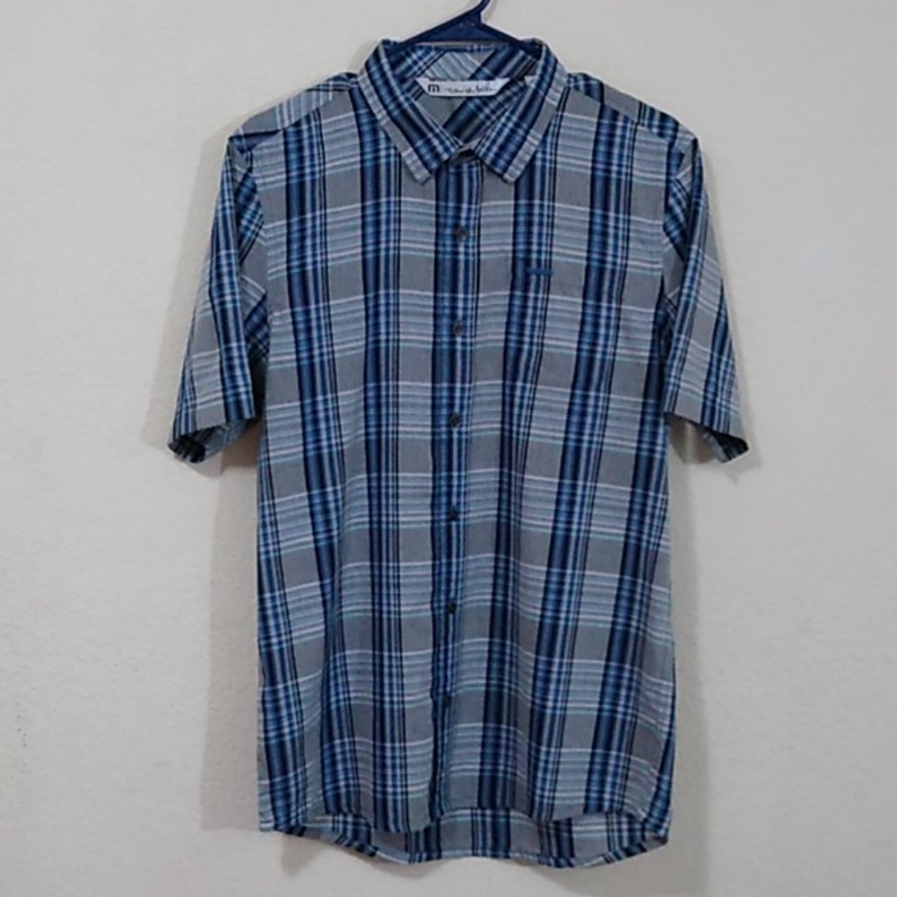 Travis Mathew Short-sleeve Button-down - Gray - M